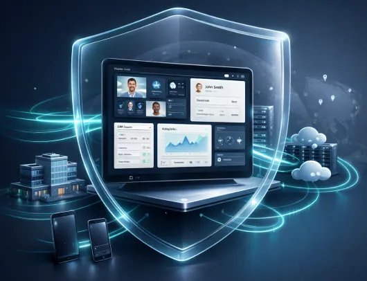 Secure health platform dashboard